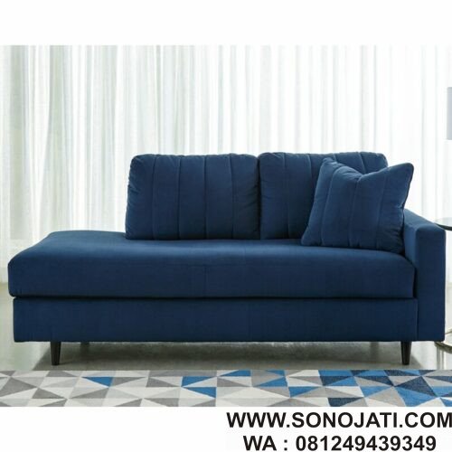 Sofa Malas Biru Terrazzo Corner