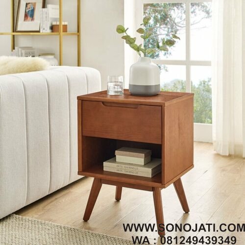 Nakas Jati Minimalis Drawer Solid