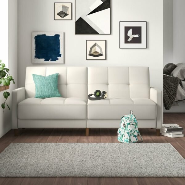 Sofa 2 Dudukan Minimalis White Benitez Twin