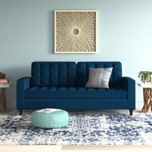 Bangku Sofa Dua Dudukan Navy Milton