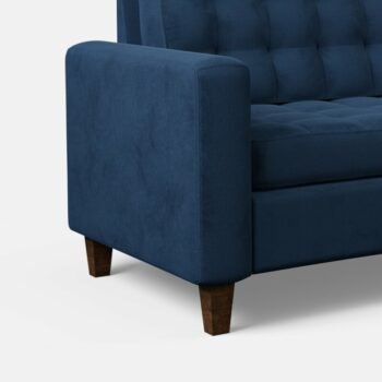 Bangku Sofa Dua Dudukan Navy Milton