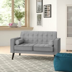 Kursi Sofa Dua Dudukan Abu Abu Dannyray