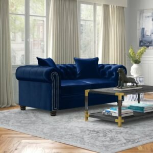 Sofa Biru Dua Dudukan Avani