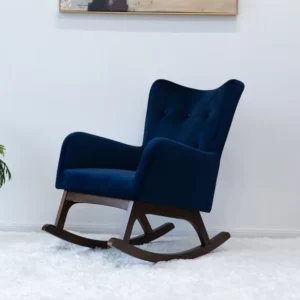 Kursi Goyang Bludru Tom Rocking Chair