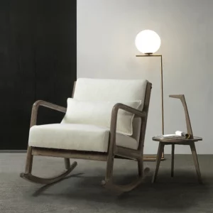 Kursi Goyang Minimalis Kerston Dengan Bantal Lumbar