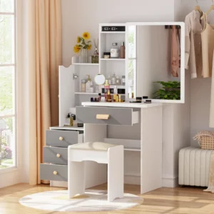 Meja Make Up Wide Vanity Set