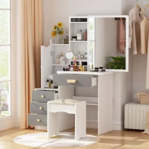 Meja Make Up Wide Vanity Set
