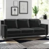 Model Kursi Sofa 3 Dudukan Hitam Ferranti