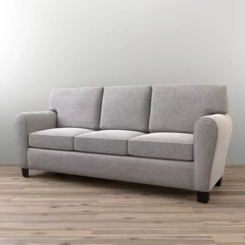 Sofa Minimalis 3 Dudukan Kempton Abu abu