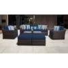 Set Kursi Rotan Mewah 7 Blue