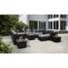 Set Kursi Rotan Minimalis Teras Outdoor Tegan 12 Piece