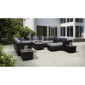 Set Kursi Rotan Minimalis Teras Outdoor Tegan 12 Piece