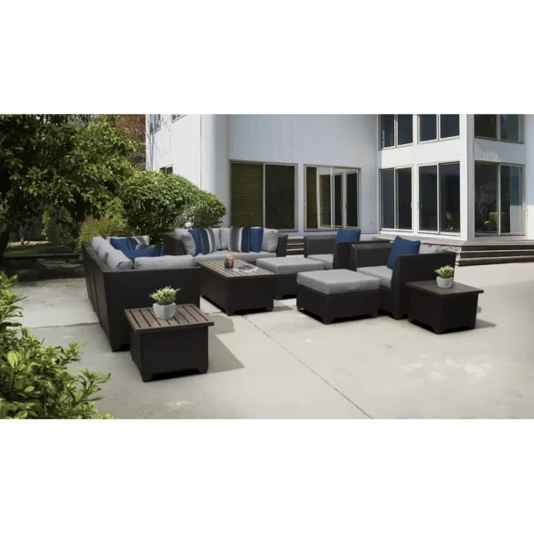 Set Kursi Rotan Minimalis Teras Outdoor Tegan 12 Piece