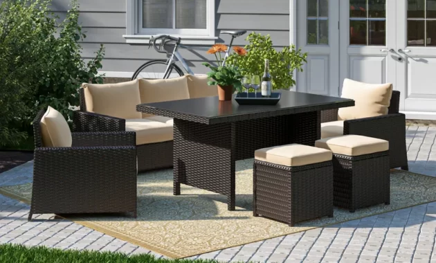 Set Kursi Rotan Minimalis Zeringue Wicker 7