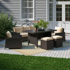 Set Kursi Rotan Minimalis Zeringue Wicker 7