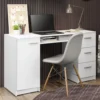 Meja Belajar Minimalis Modern with 3 Drawers