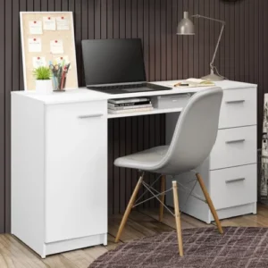 Meja Belajar Minimalis Modern with 3 Drawers