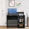 Meja Kantor Kayu Hitam Bowdyn