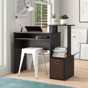 Meja Kantor Kayu Lancaer Hitam