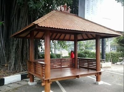 gazebo kayu jati