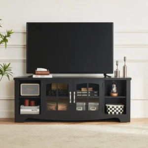 Meja TV Minimalis Hitam Sullivan 58