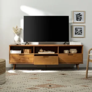 Meja TV Minimalis Sadie Kayu Jati
