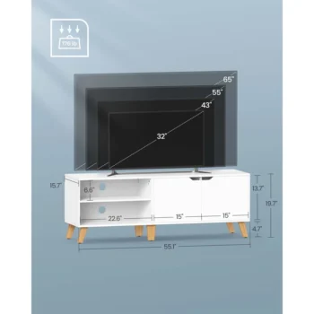 Meja TV Olinda untuk TV Putih