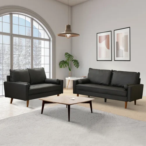 Set Sofa Minimalis Kulit Imitasi George Oliver