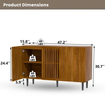 Lemari Penyimpanan Makanan Brown Desain Ebern