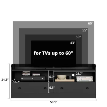 Meja TV Defleice untuk TV hingga 60