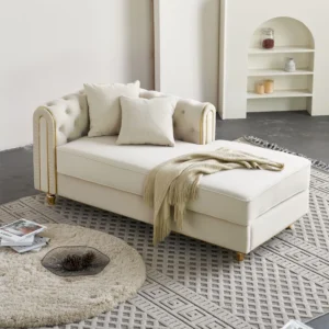 Sofa santai berlapis kain lebar Rumah Hampton®