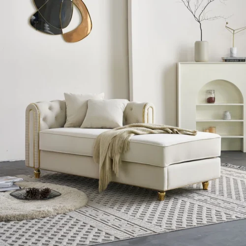 Sofa santai berlapis kain lebar Rumah Hampton® Sofa santai berlapis kain lebar Rumah Hampton®