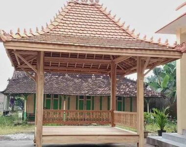 kekuatan gazebo kayu jati