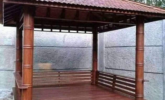 kekuatan gazebo kayu jati