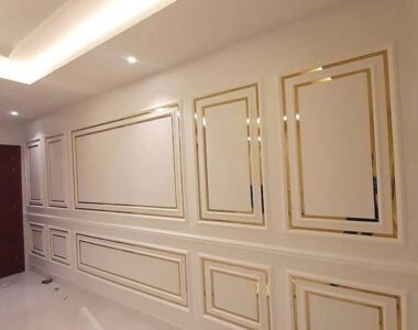 wall moulding ruang tamu