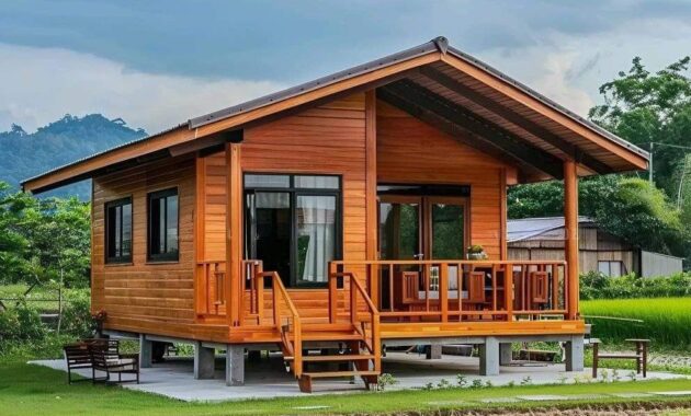 desain rumah alami kayu