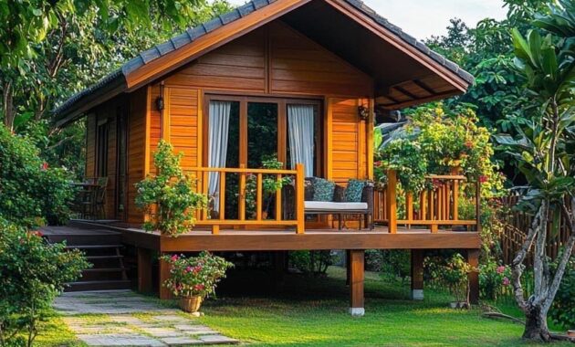 rumah kayu modern