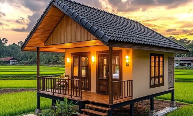 rumah kayu modern
