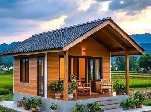 rumah kayu modern