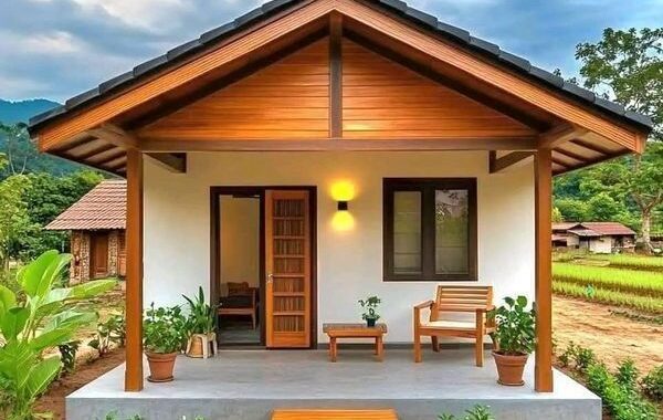 rumah kayu modern