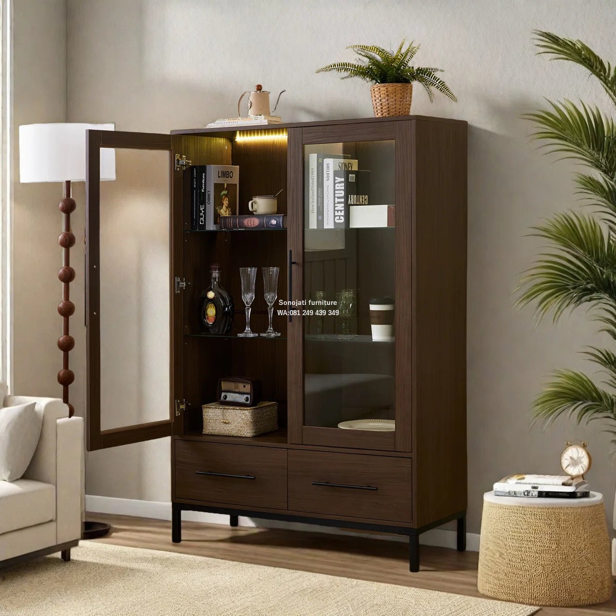 Lemari Pajangan Dapur Minimalis Studio Tempa™ Lemari Pajangan Dapur Minimalis Studio Tempa™