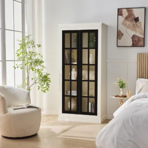 Lemari Dapur Berdiri Putih Hitam Lark Manor™