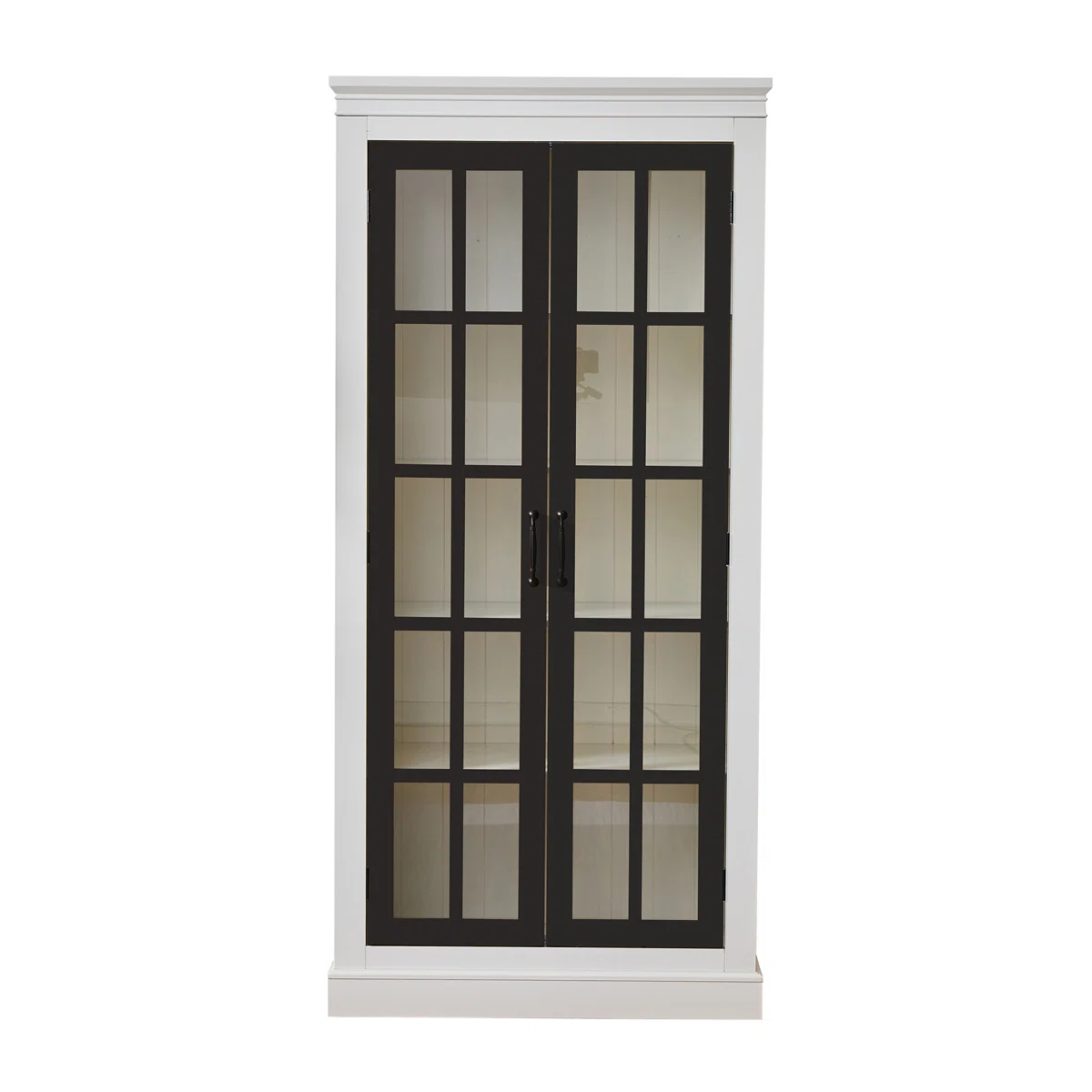 Lemari Dapur Berdiri Putih Hitam Lark Manor™ Lemari Dapur Berdiri Putih Hitam Lark Manor™