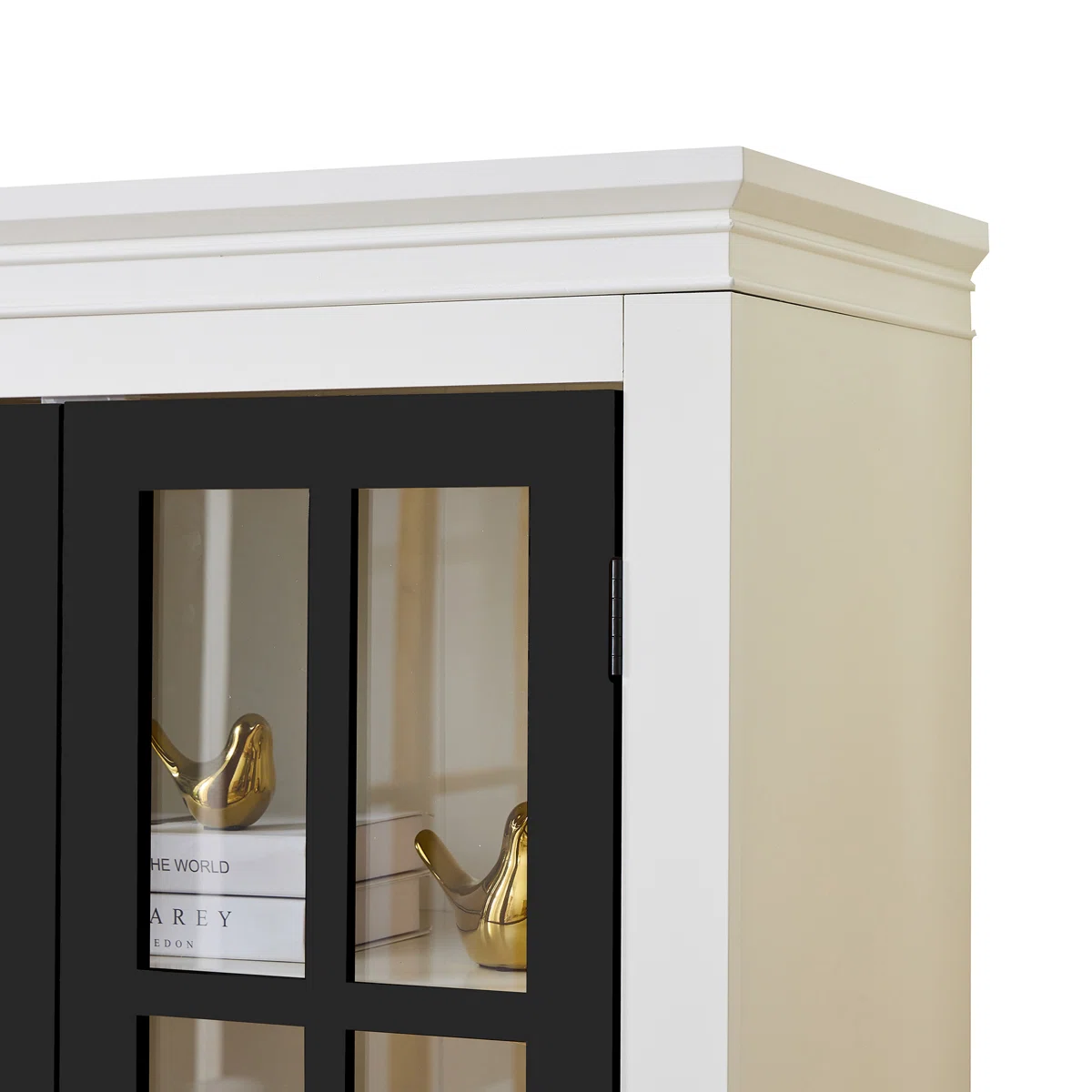 Lemari Dapur Berdiri Putih Hitam Lark Manor™ Lemari Dapur Berdiri Putih Hitam Lark Manor™