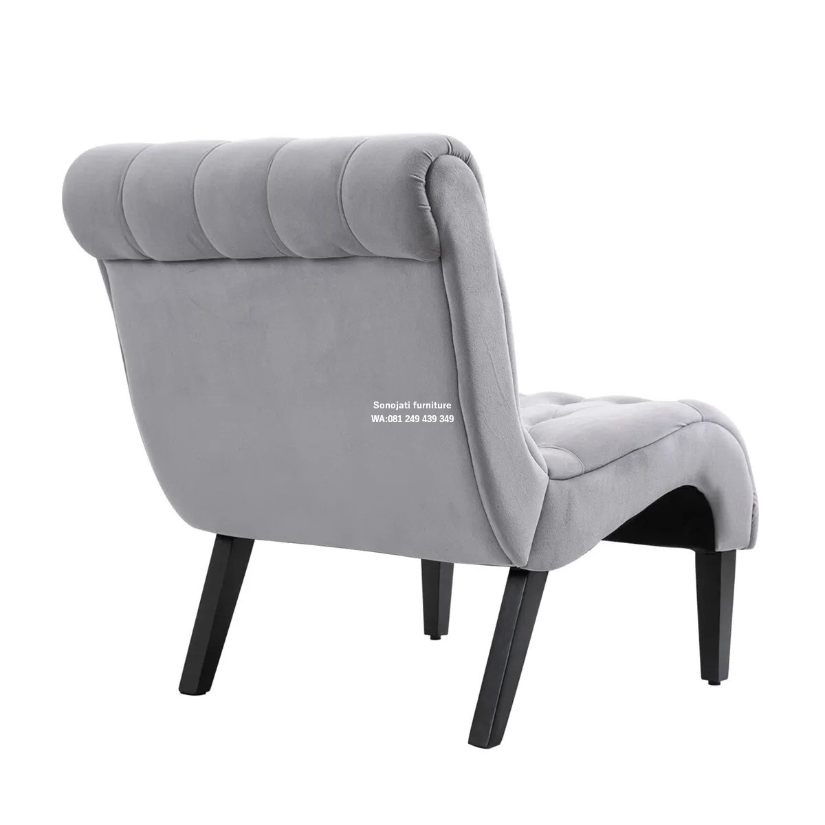 Kursi Sofa Selop Beludru Dorothe Kursi Sofa Selop Beludru Dorothe