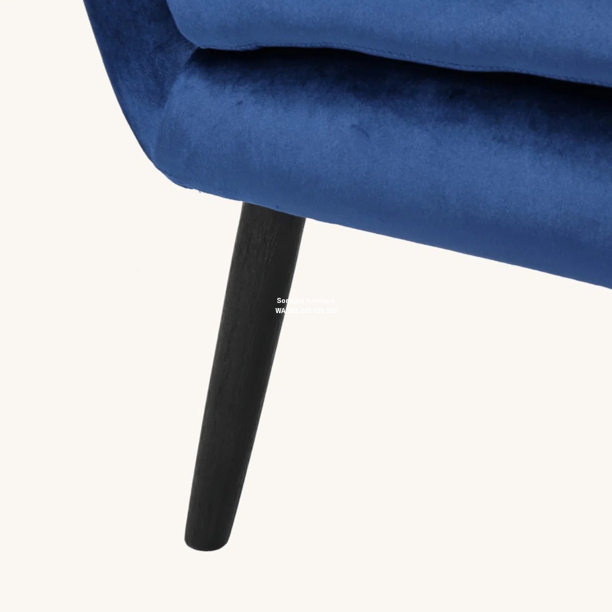 Kursi Sofa berlengan beludru Rumah Hampton Kursi Sofa berlengan beludru Rumah Hampton