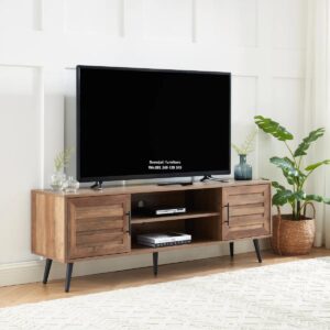meja tv minimalis kayu Modern Bryner untuk TV