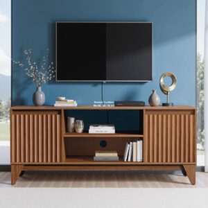 Desain Rak TV Elena Kayu Solid 2 Pintu