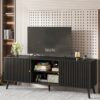 Meja TV Hitam Honoria Media Consoles Dudukan TV