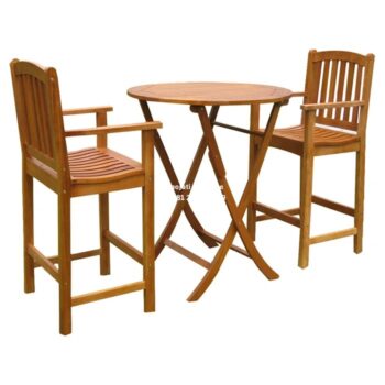 Set Meja Makan Teras Kayu Blaser
